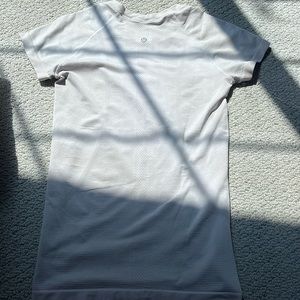 Lulu white swiftly tech shortsleeve